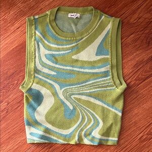 Garage Olive Knit Top